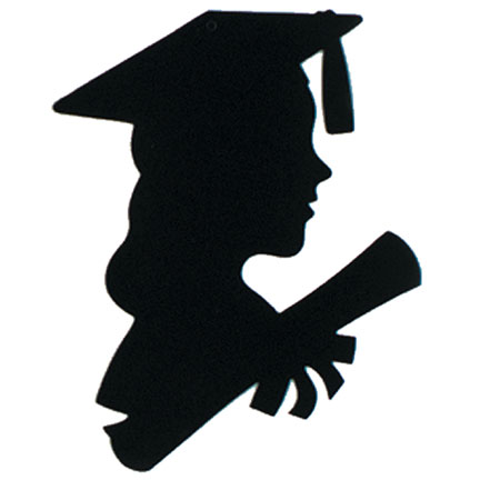 bulk graduation cutout decorations party supplies - girl graduate ...