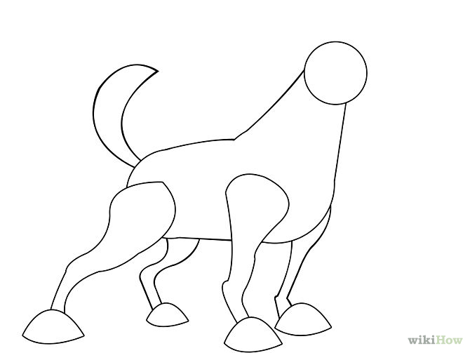 Simple Dog Drawings Step by Step images
