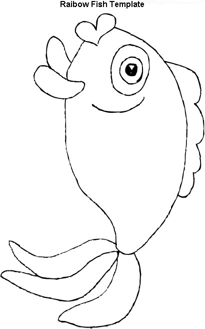 Ocean Theme Arts and Crafts Rainbow Fish Template