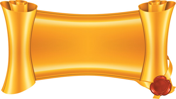 Gold scrolls clip art Free Vector / 4Vector