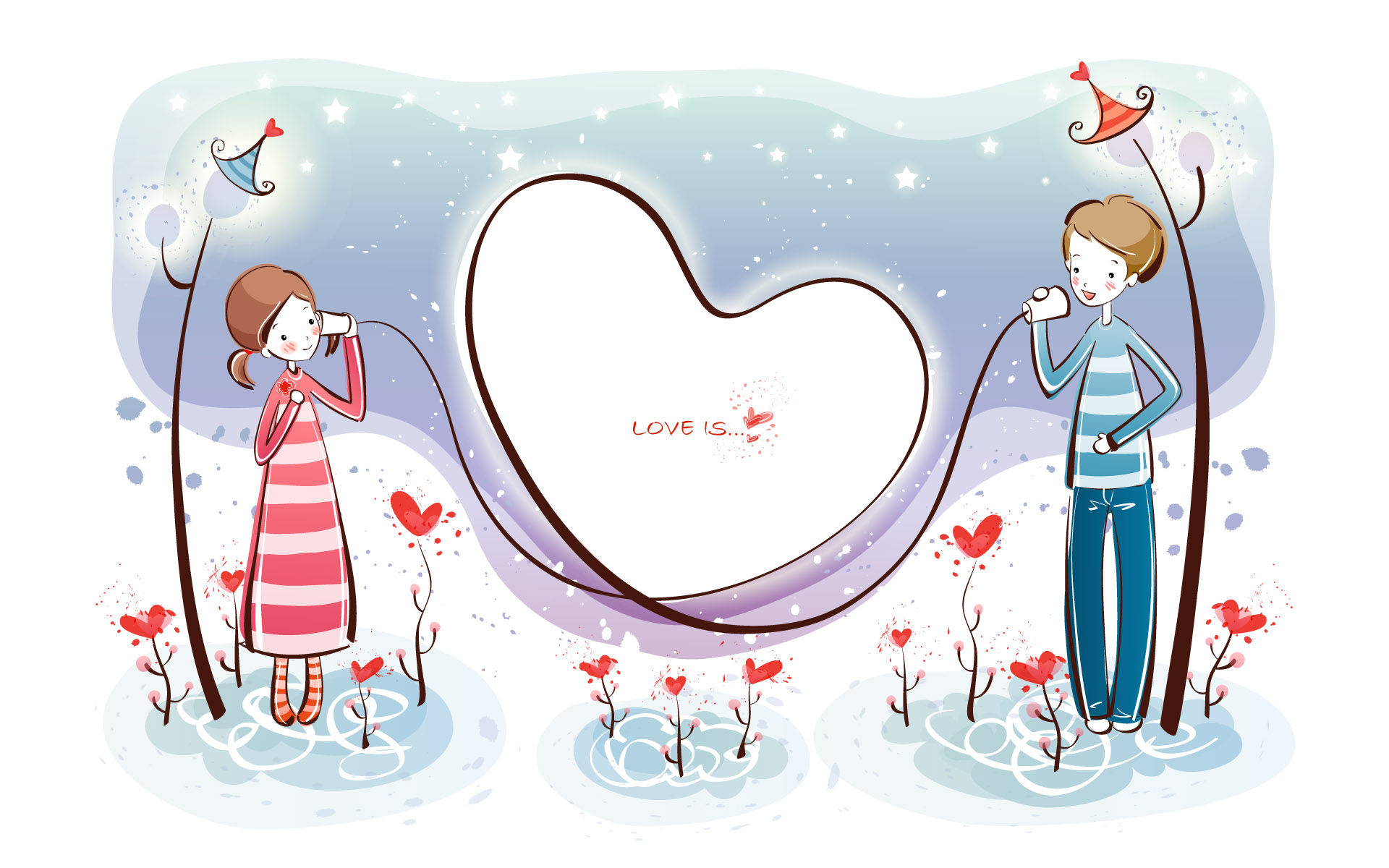 Couple Cartoon - 1681130