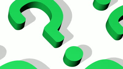Question Mark Closeup Looping Animated Background Stock Footage ...