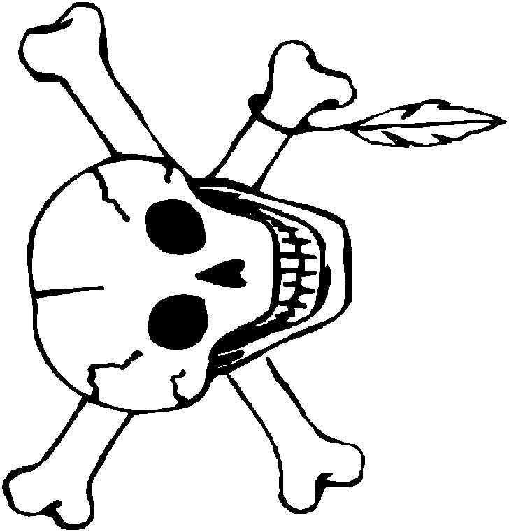 Skull And Crossbones Coloring Pages - Free Printable Coloring ...