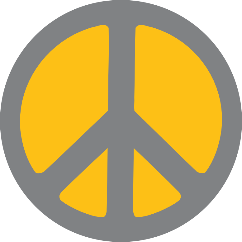 Scalable Vector Graphics two Color Peace Sign scallywag ...