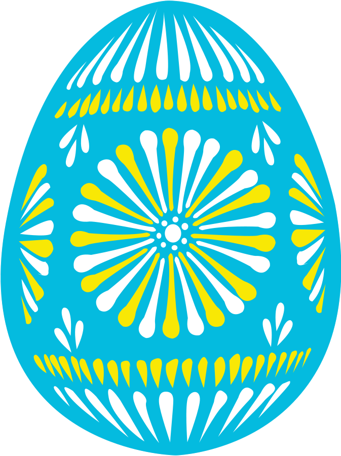 Easter egg blue Clipart.