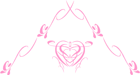 Wedding Swashes Hearts Calligraphy Clip Art