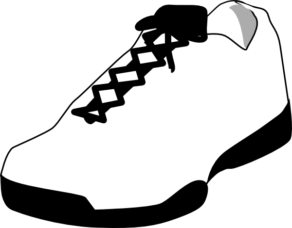 Outline Of A Running Shoe - ClipArt Best