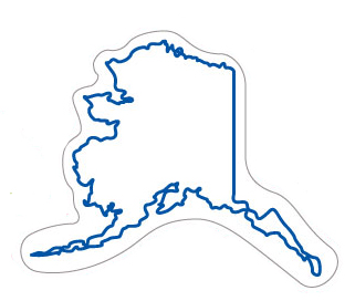Alaska State Shaped Magnets |State Shaped Magnets