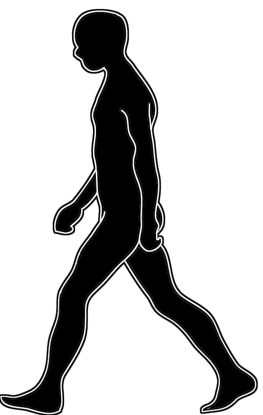 Walking Person Clipart Black And White | Clipart Panda - Free ...