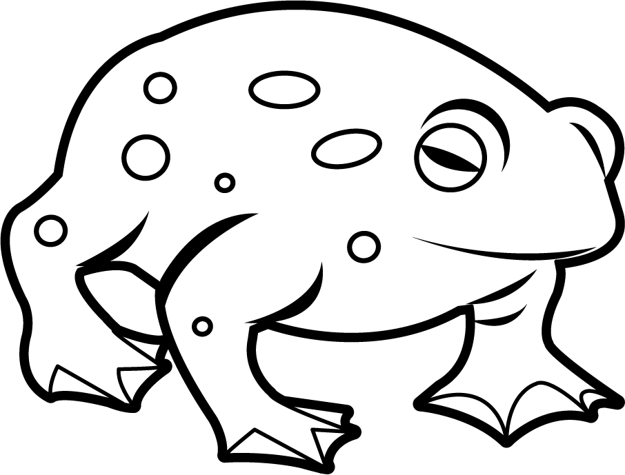 Free Clip-Art: Animals » Amphibians » Toad (