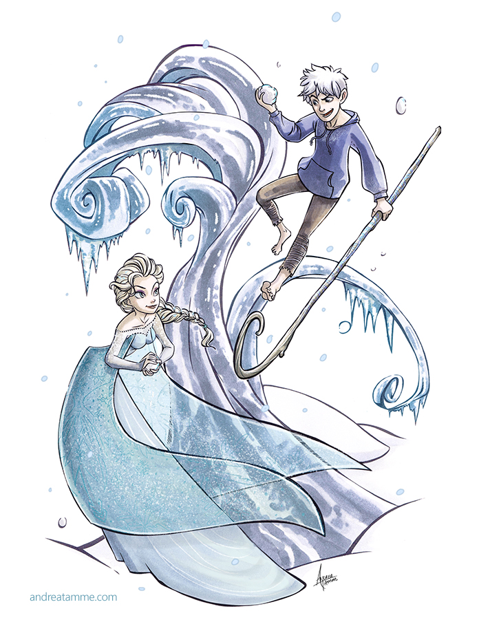DeviantArt: More Like Quick Draw: I Support Jack Frost love Elsa ...