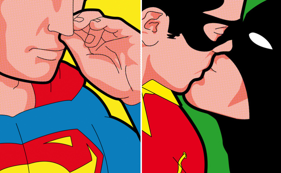 The Secret Life of Superheroes Prints: Batman Brushes Too, Ya Know