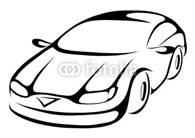 stylized cartoon icon of a sports car" Stock image and royalty ...