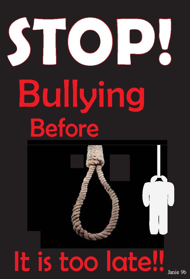 Mr.Pete's Learning ICT Wiki - Anti-bully poster (G9B)