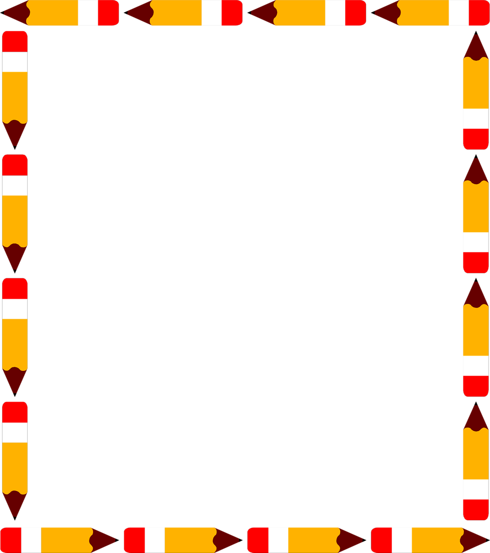 Pencil Border And Frame Clipart - Free Clip Art Images
