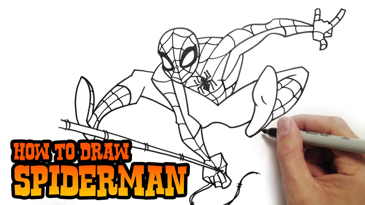 How to Draw Spiderman -Super Easy Video Lesson - YouTube