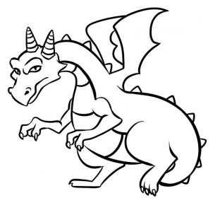 Drawings Of Dragons Easy Gallery
