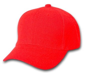 Plain Summer Baseball Cap Hat- Red at Amazon Men's Clothing store ...