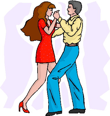 Clip Art - Couple dancing disco