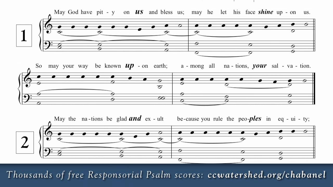 Free Responsorial Psalm, 6th Sunday of Easter, Year C - YouTube