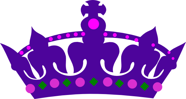 Purple Queens Crown Clip Art at Clker.com - vector clip art online ...