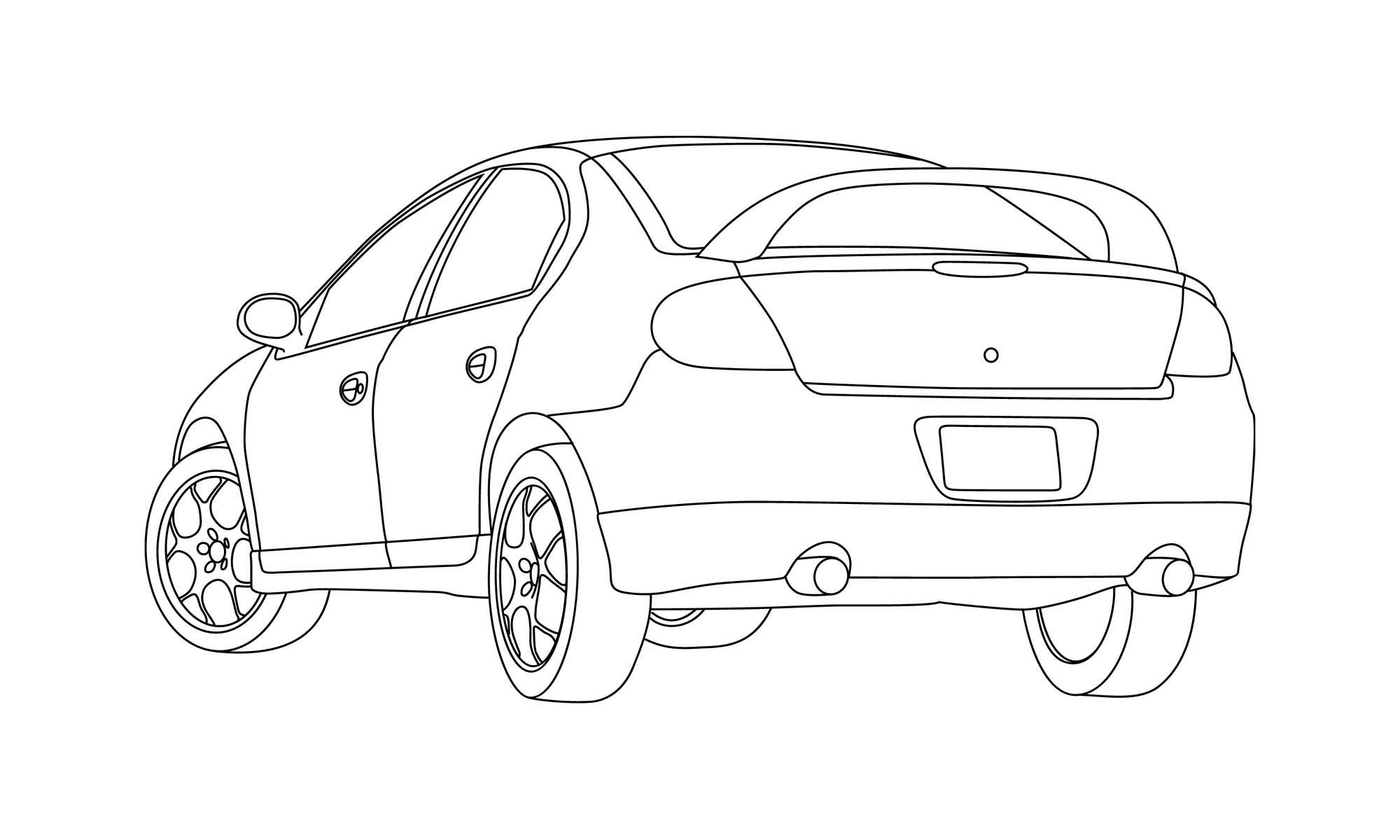 SRT-4 Line Drawing - Dodge SRT Forum