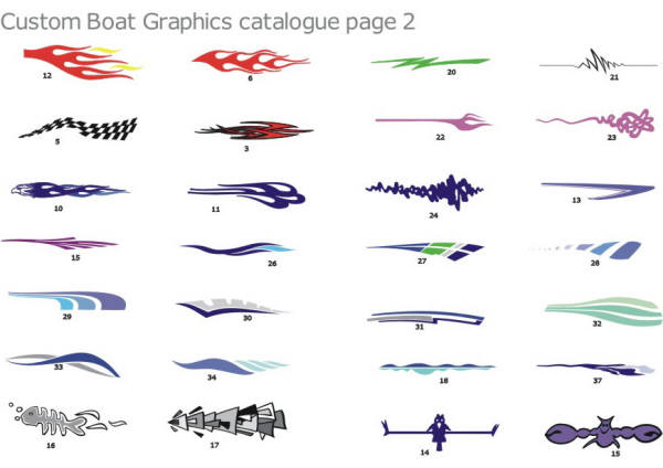 Boat graphics custom pages 1 to 2