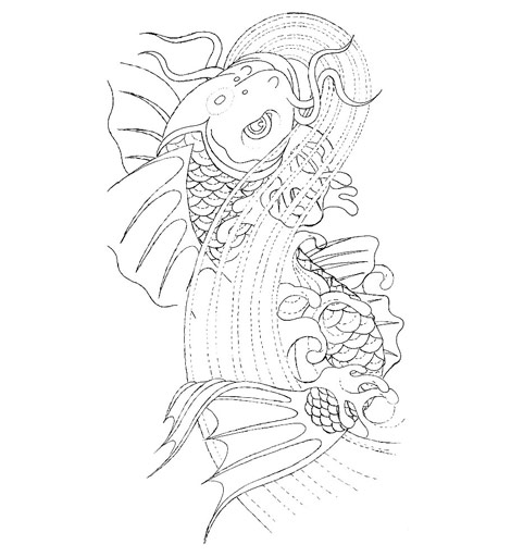 Design Process of Koi Illustration