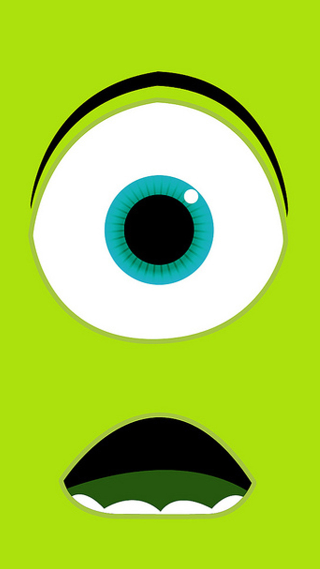 Monsters University Mike Wazowski iPhone 5 Wallpaper (640x1136)