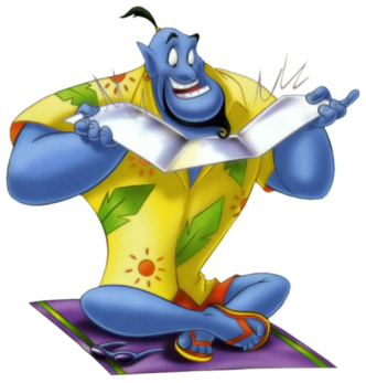 Disney's Aladdin Movie Genie Clipart --> Disney-
