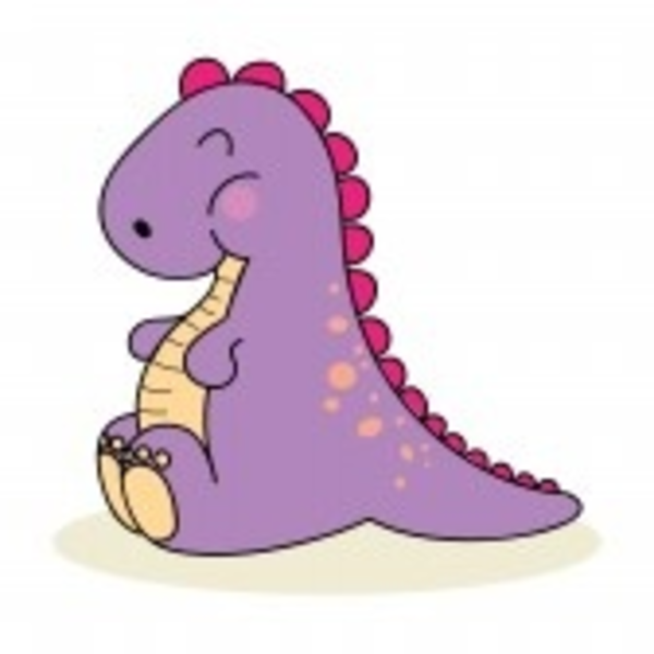 Very Cute Baby Dinosaur Isolated On White image - vector clip art ...