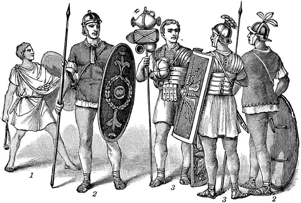 Roman Soldiers and Equipment | ClipArt ETC