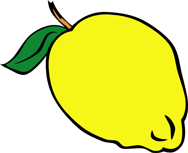 Whole Lemon clip art - vector clip art online, royalty free ...