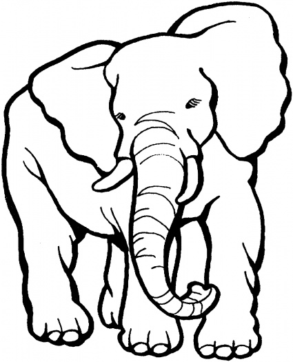 Elephant 4 - Elephant Coloring Pages : Coloring Pages for Kids ...