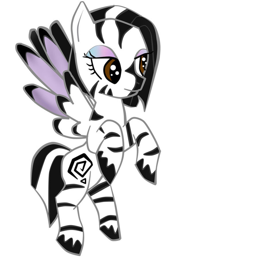 zebra pegasus adopt by Fortitudine-Shelter on deviantART