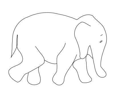 Elephant Clipart Outline | Clipart Panda - Free Clipart Images