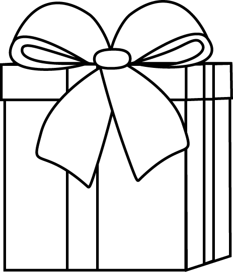 Christmas Present Clipart Black And White | quotes.
