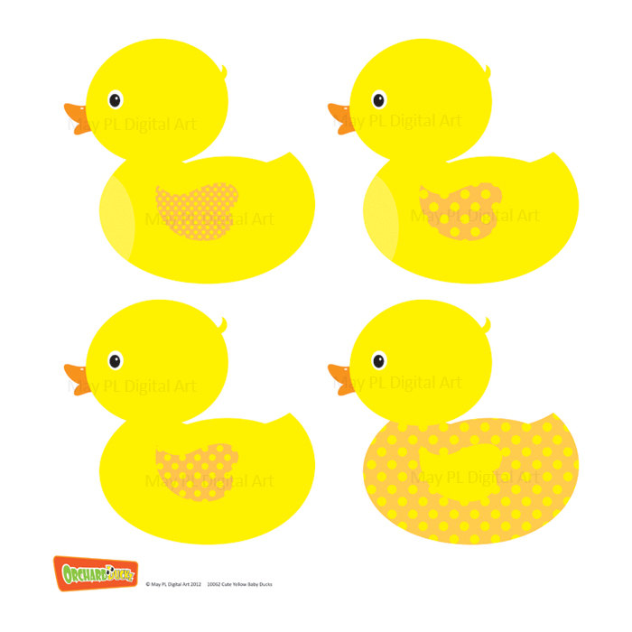 Rubber Duckie Ducky Duckling Yellow Ducks Baby by MayPLDigitalArt