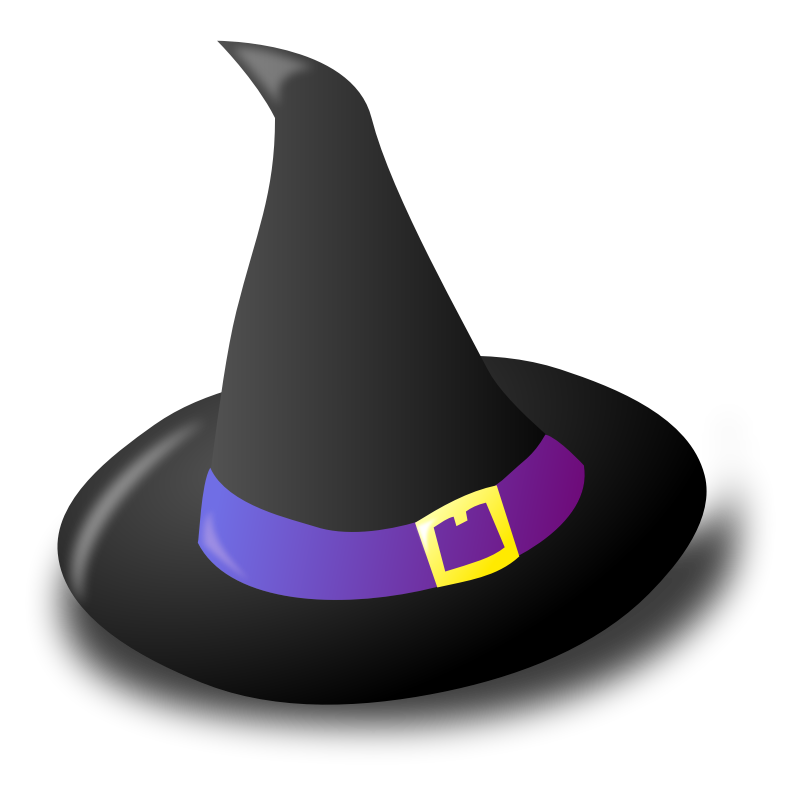 Clipart - Black witch hat