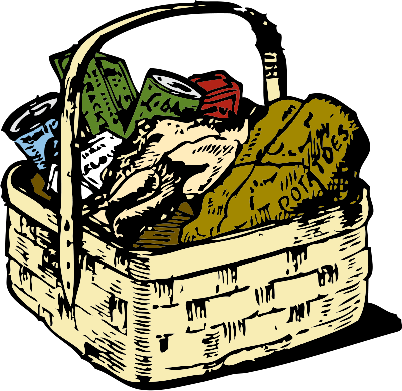 Pix For > Thanksgiving Basket Clipart