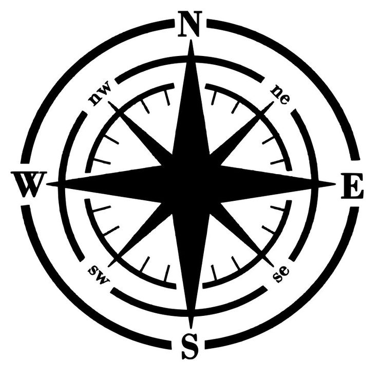 Compass Wall Art | Silhouette Cameo | Pinterest