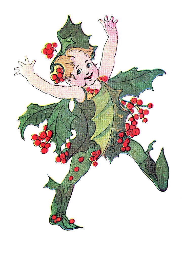 Free Vintage Clip Art - Flower Fairies - Christmas - The Graphics ...