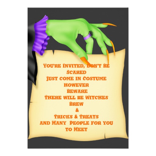 Scary Witches Invitations, 500+ Scary Witches Announcements & Invites