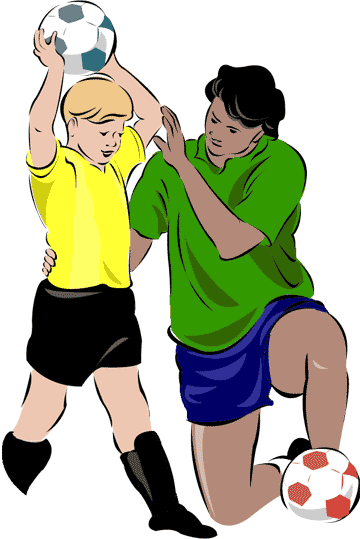Two Hearts Design - Sports -Youth Sports Clipart