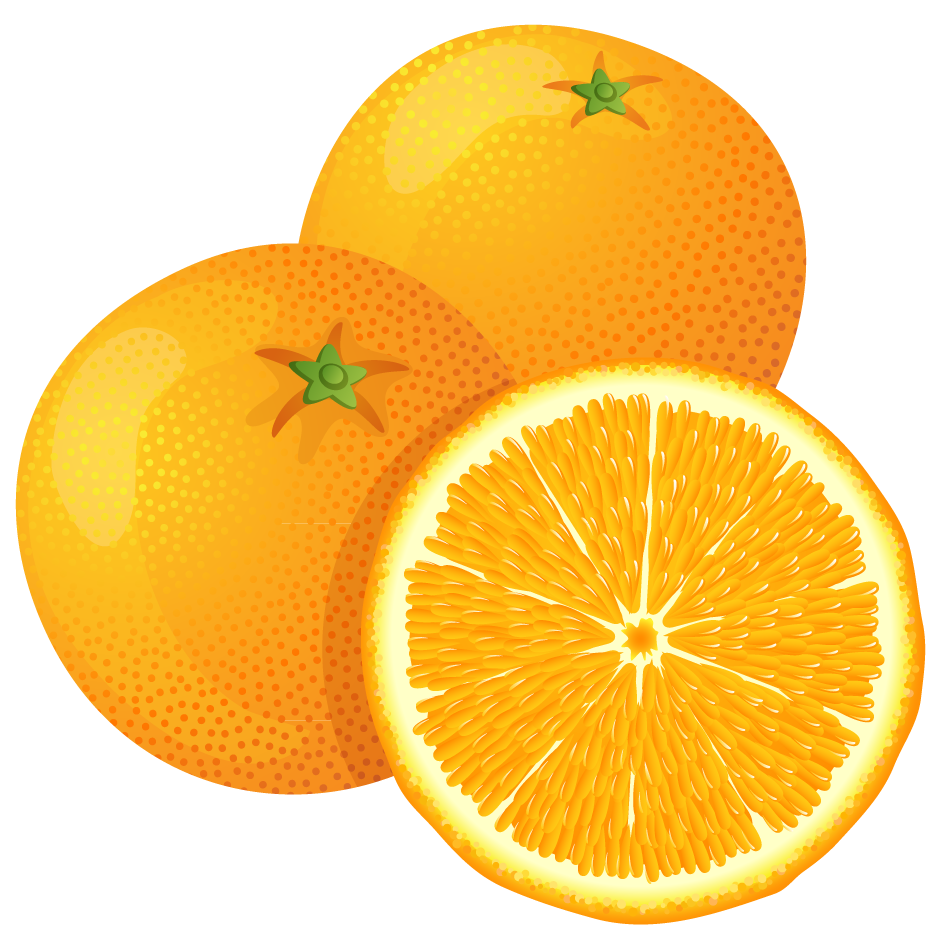 Large Painted Orange PNG Clipart