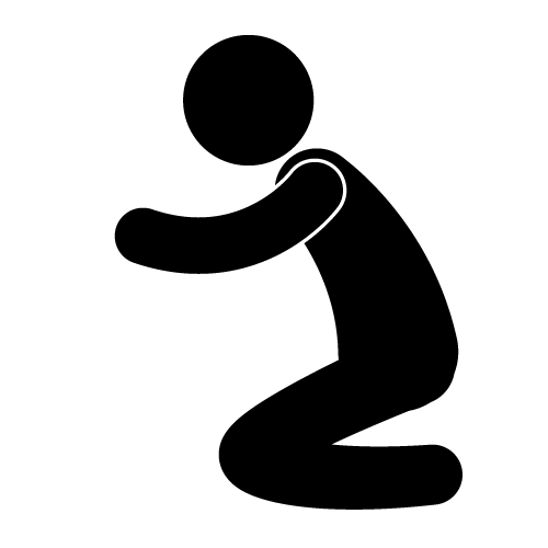 Ask the blessing - Pictogram - Free