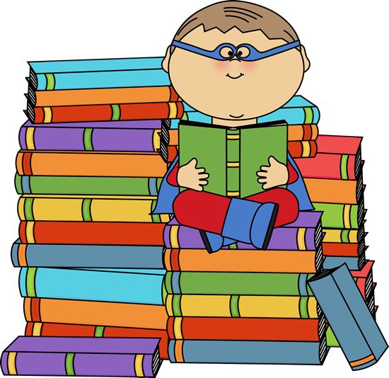 Superhero Clip Art for Teachers | Boy Superhero Bookworm Clip Art ...