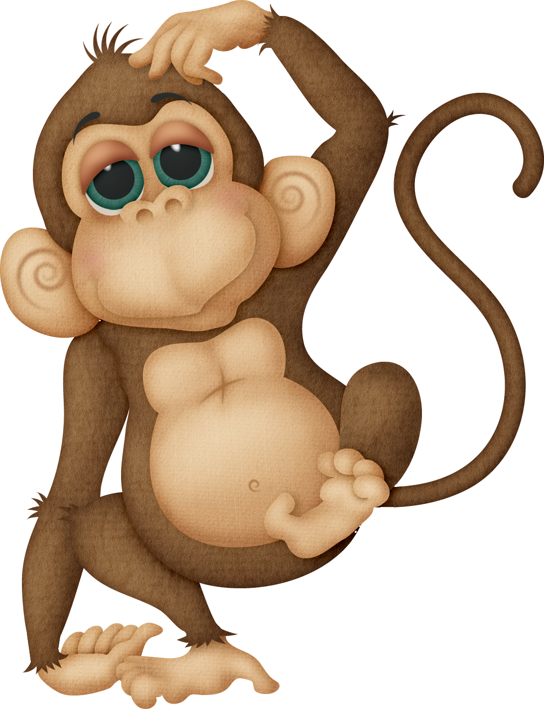 Zoo Baby Monkey Clipart - Free Clip Art Images