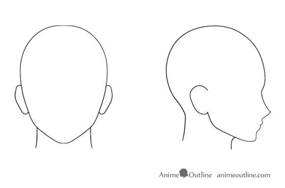 How to Draw Anime and Manga Male Head and Face | Anime Outline