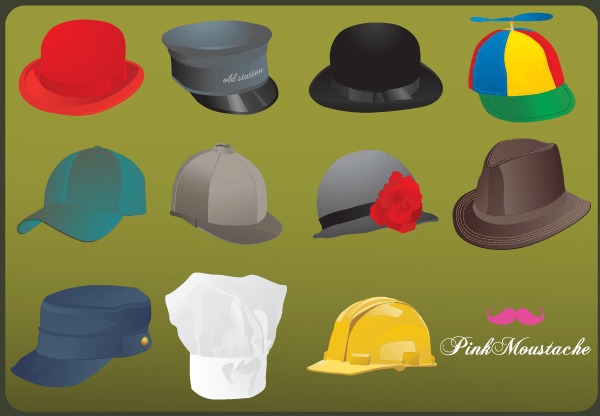 Hat Vector Free | 123Freevectors